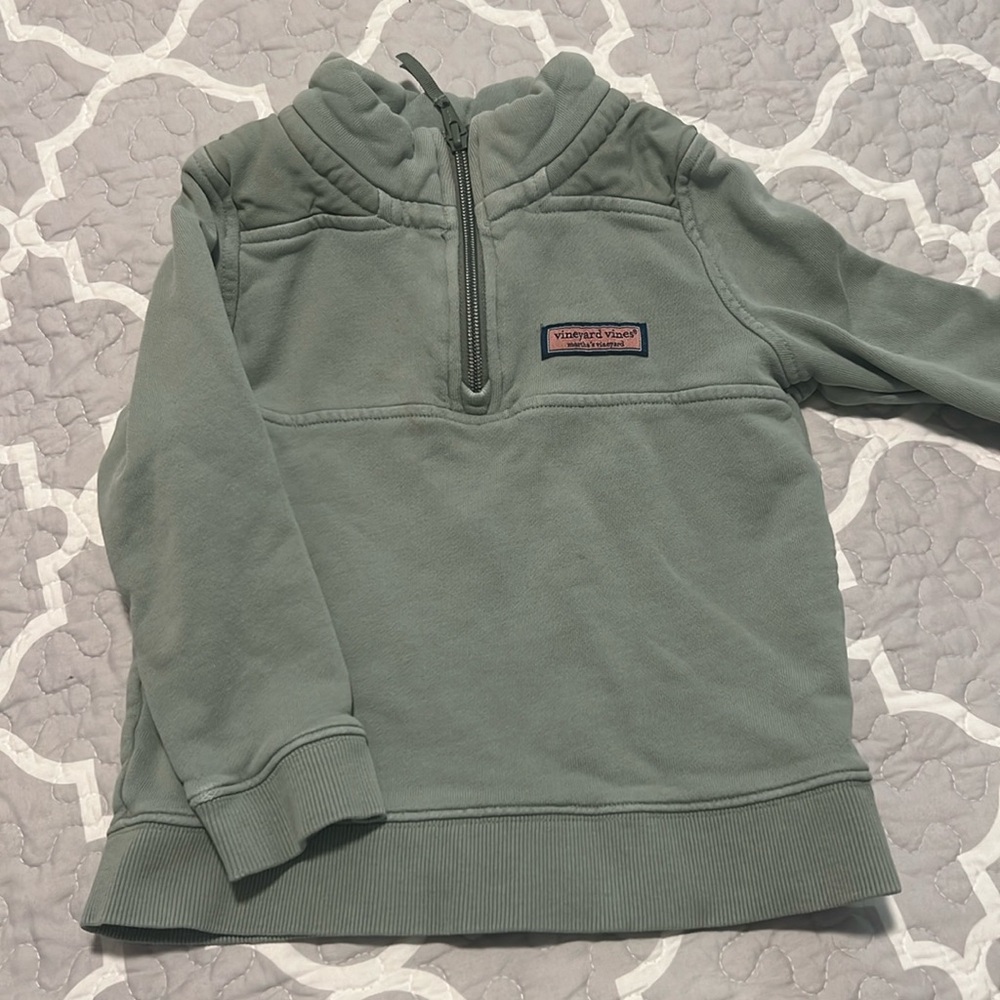 Boys 3t green 1/4 zip